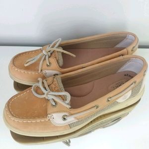 SPERRY Top Sider Slip On Leather Boat Shoes 8